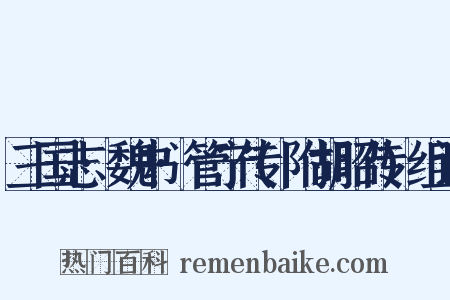 三国志·魏书·管宁传(附胡昭传)组词是什么意思的图片